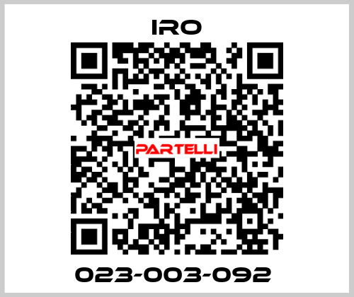 023-003-092  IRO