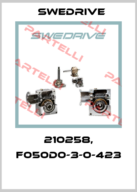 210258, F050D0-3-0-423  Swedrive