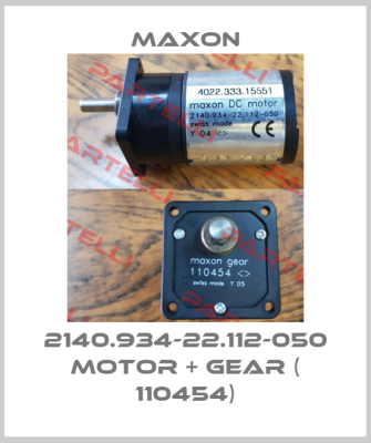 2140.934-22.112-050    MOTOR + GEAR ( 110454) Maxon
