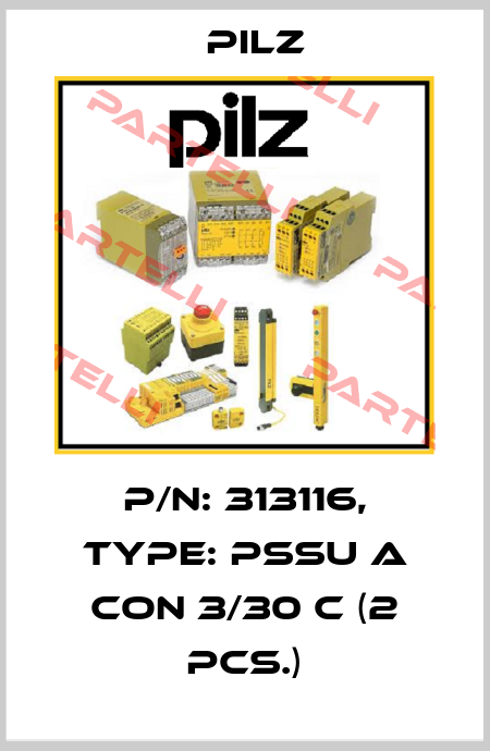 p/n: 313116, Type: PSSu A Con 3/30 C (2 pcs.) Pilz