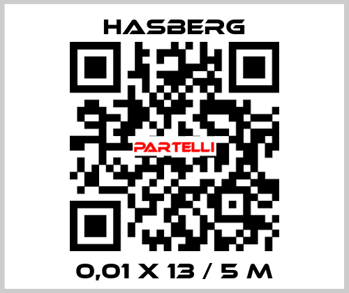 0,01 X 13 / 5 M Hasberg