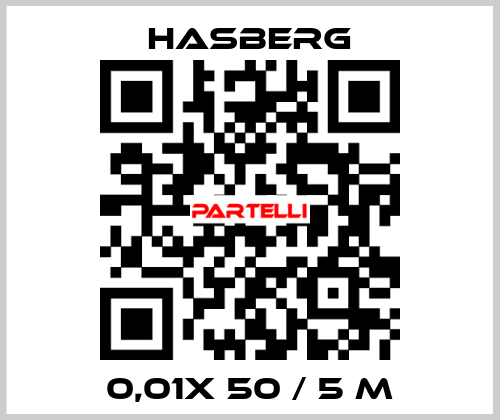 0,01X 50 / 5 M  Hasberg