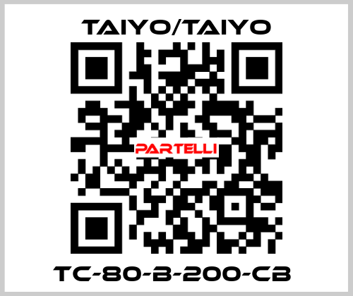 TC-80-B-200-CB  TAIYO/TAIYO