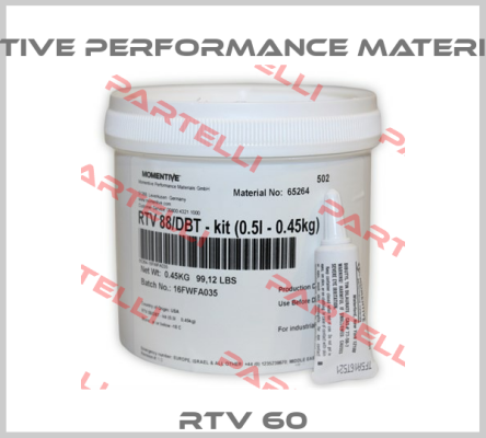 RTV 60 Momentive Performance Materials Inc