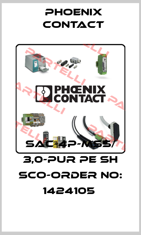 SAC-4P-MSS/ 3,0-PUR PE SH SCO-ORDER NO: 1424105  Phoenix Contact