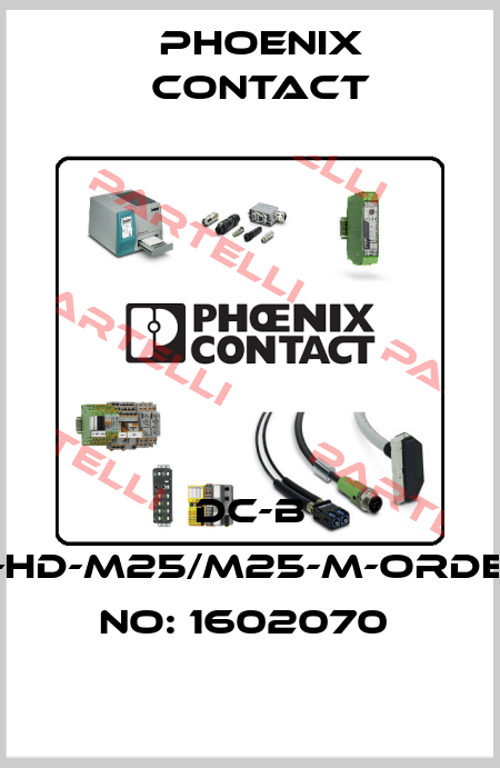 DC-B 6-HD-M25/M25-M-ORDER NO: 1602070  Phoenix Contact