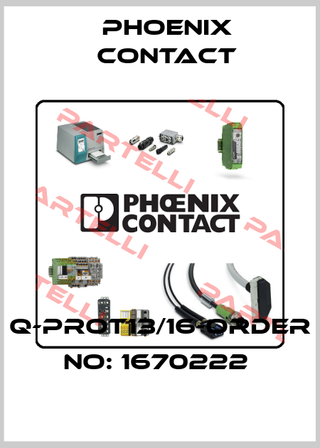 Q-PROT13/16-ORDER NO: 1670222  Phoenix Contact