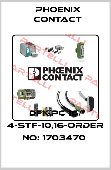 DFK-PC 16/ 4-STF-10,16-ORDER NO: 1703470  Phoenix Contact