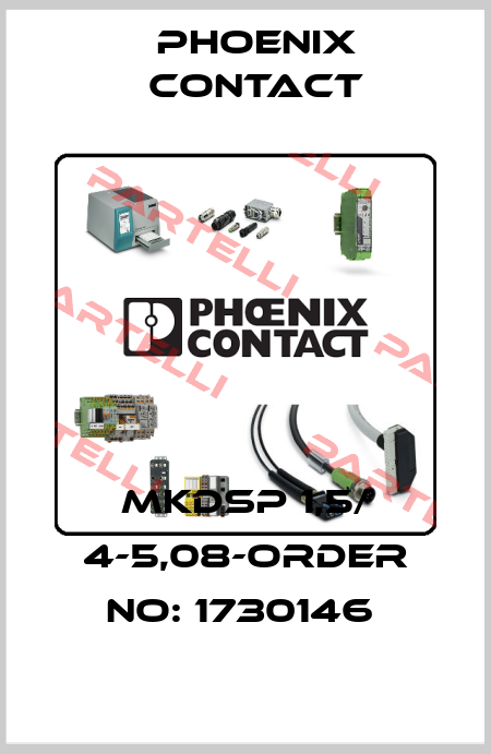 MKDSP 1,5/ 4-5,08-ORDER NO: 1730146  Phoenix Contact