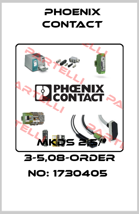 MKDS 2,5/ 3-5,08-ORDER NO: 1730405  Phoenix Contact
