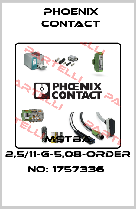 MSTBA 2,5/11-G-5,08-ORDER NO: 1757336  Phoenix Contact