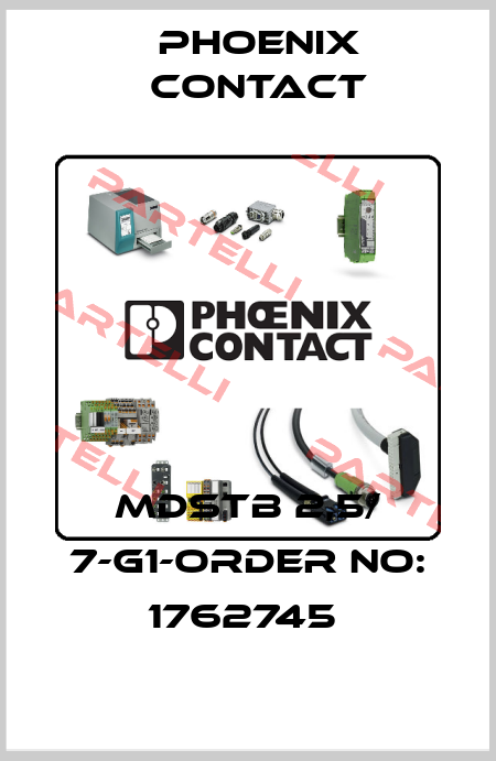MDSTB 2,5/ 7-G1-ORDER NO: 1762745  Phoenix Contact