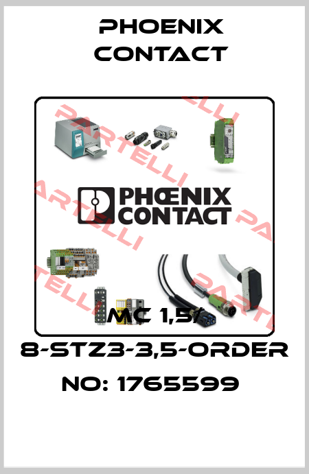 MC 1,5/ 8-STZ3-3,5-ORDER NO: 1765599  Phoenix Contact