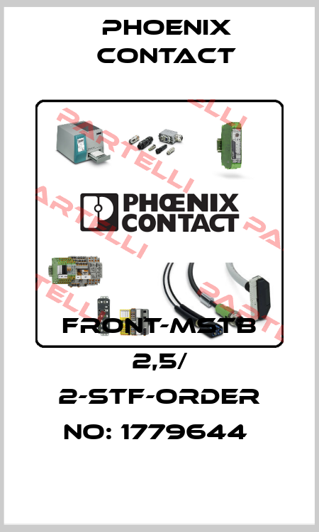 FRONT-MSTB 2,5/ 2-STF-ORDER NO: 1779644  Phoenix Contact