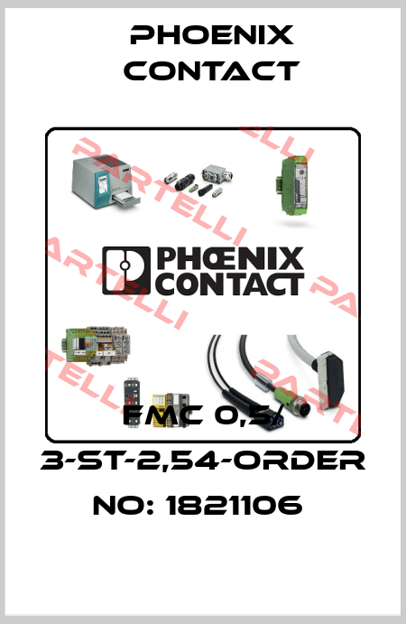 FMC 0,5/ 3-ST-2,54-ORDER NO: 1821106  Phoenix Contact