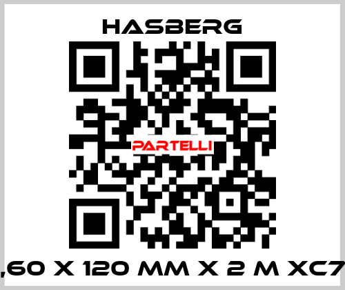 0,60 X 120 MM X 2 M XC75 Hasberg