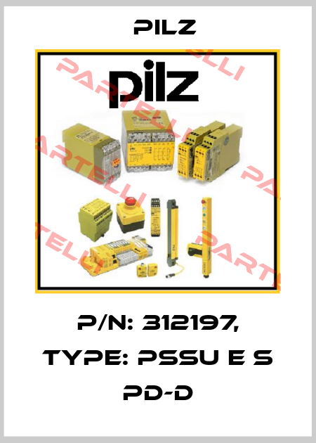 p/n: 312197, Type: PSSu E S PD-D Pilz