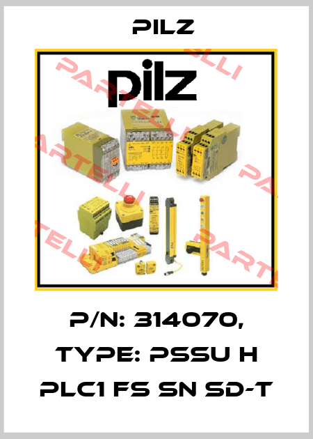 p/n: 314070, Type: PSSu H PLC1 FS SN SD-T Pilz