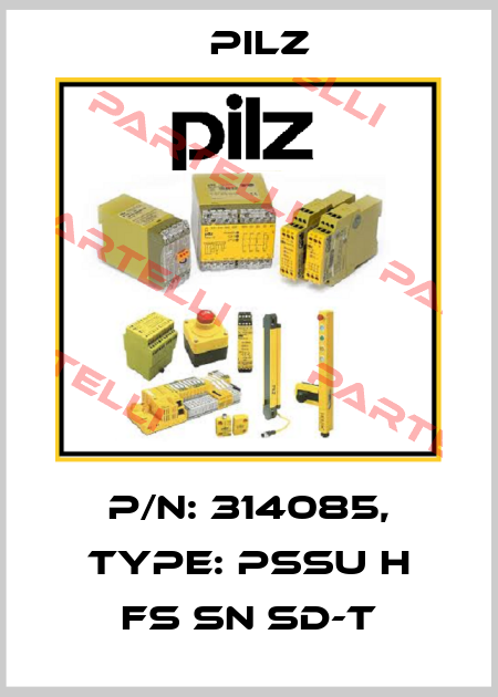 p/n: 314085, Type: PSSu H FS SN SD-T Pilz