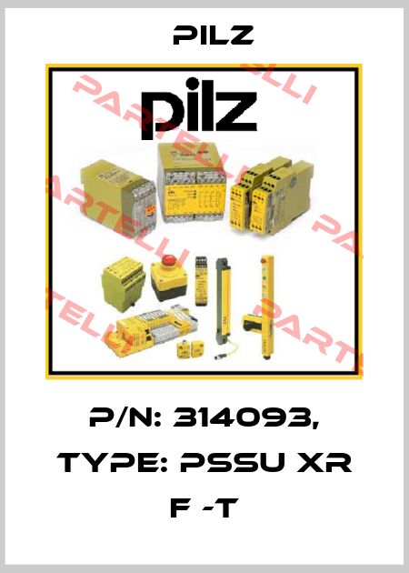 p/n: 314093, Type: PSSu XR F -T Pilz