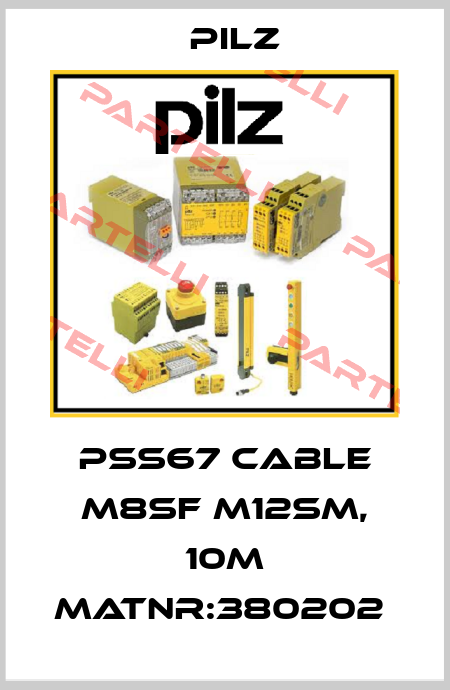 PSS67 Cable M8sf M12sm, 10m MatNr:380202  Pilz