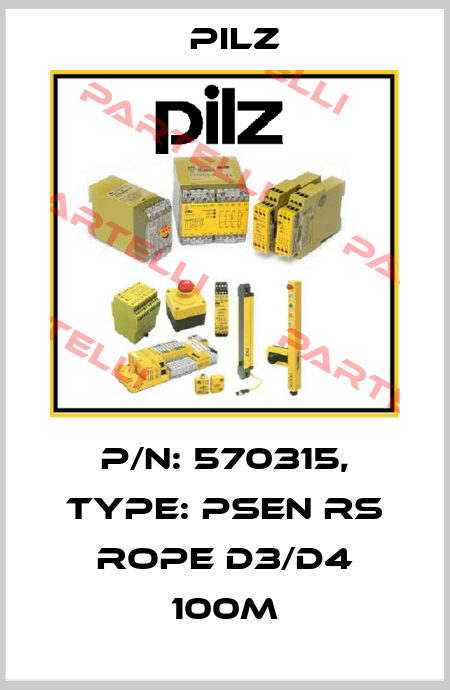 p/n: 570315, Type: PSEN rs rope d3/d4 100m Pilz