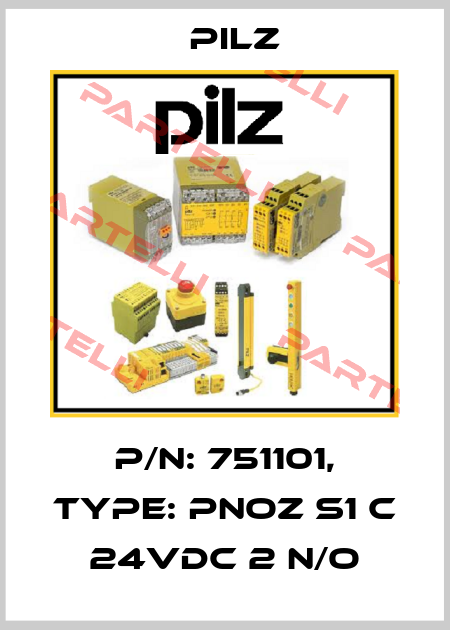 p/n: 751101, Type: PNOZ s1 C 24VDC 2 n/o Pilz