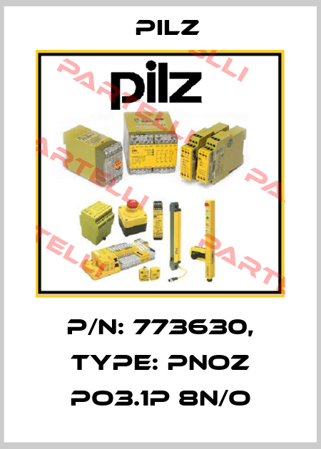 p/n: 773630, Type: PNOZ po3.1p 8n/o Pilz