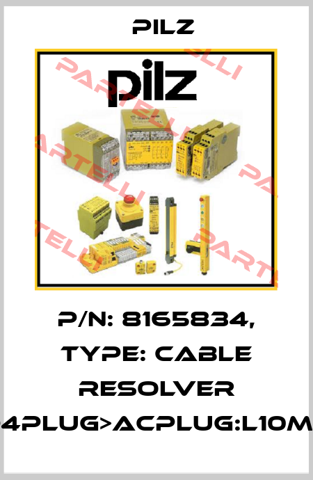 p/n: 8165834, Type: Cable Resolver DD4plug>ACplug:L10mSK Pilz