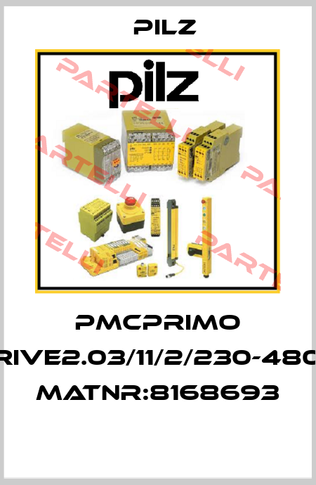 PMCprimo Drive2.03/11/2/230-480V MatNr:8168693  Pilz