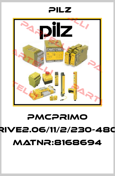 PMCprimo Drive2.06/11/2/230-480V MatNr:8168694  Pilz
