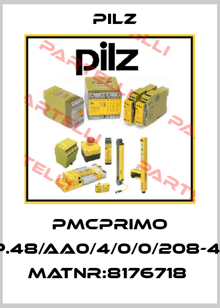 PMCprimo DriveP.48/AA0/4/0/0/208-480VAC MatNr:8176718  Pilz