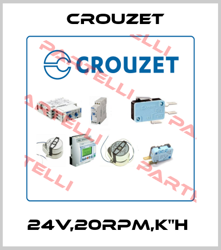24V,20RPM,K"H  Crouzet