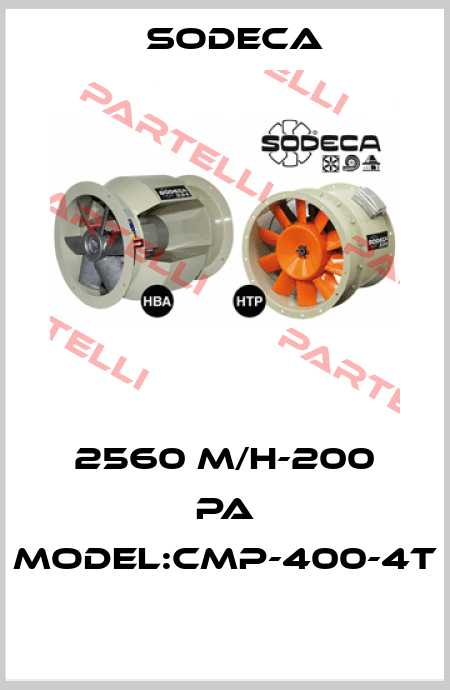 2560 M/H-200 PA MODEL:CMP-400-4T  Sodeca