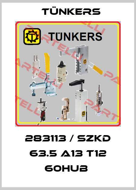 283113 / SZKD 63.5 A13 T12 60Hub  Tünkers