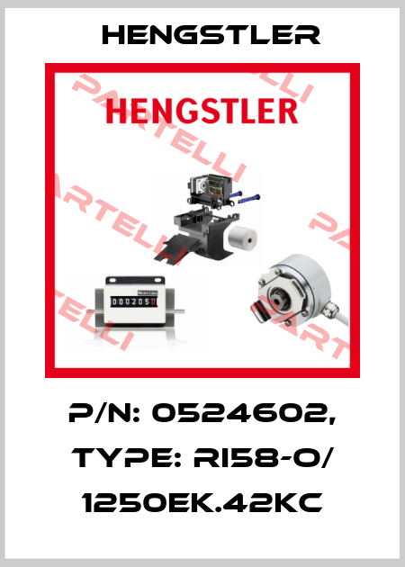 p/n: 0524602, Type: RI58-O/ 1250EK.42KC Hengstler