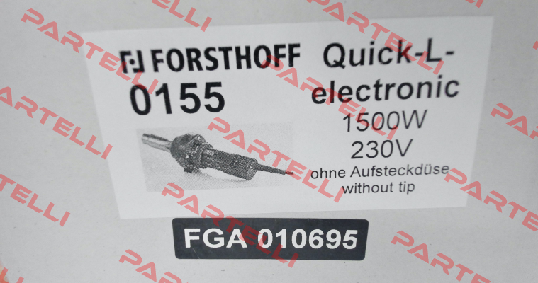 0155 / Quick-L-Electronic 230 V Forsthoff