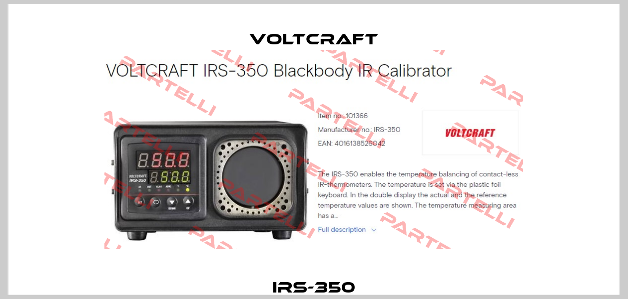 IRS-350 Voltcraft