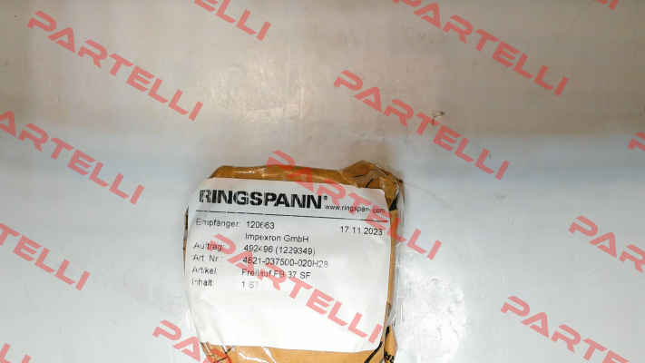 PN: 4821-037500-020H28 Type: FB 37 SF Ringspann