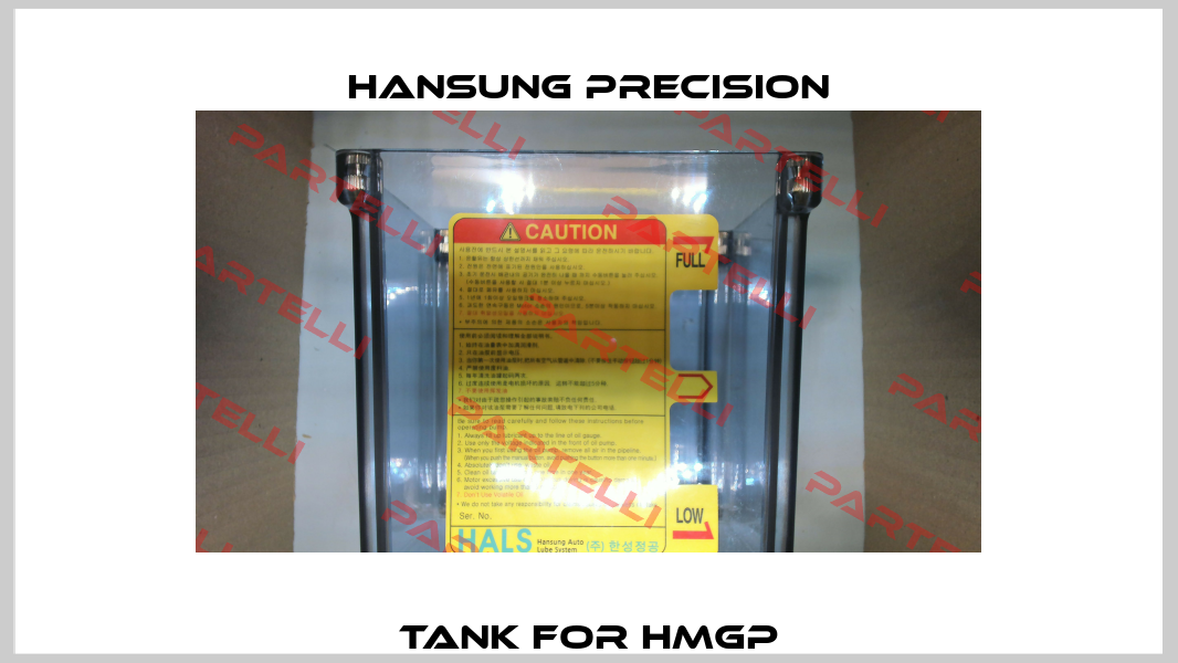 tank for HMGP Hansung Precision