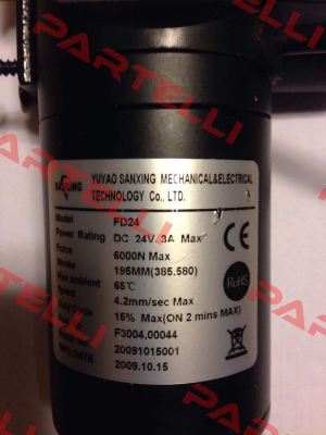F3004.00044 Obsolete!! Replaced by FD-24-A1-385.580-C33 + CB-1A-230 + remote control  Sanxing