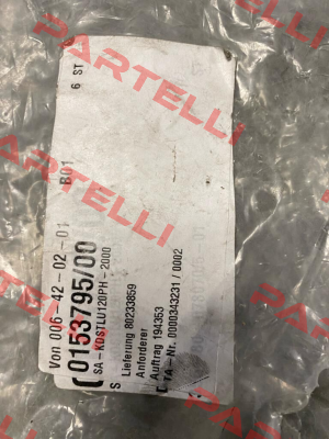 P/n: 0153795/00, Type: SA-KDSTLU120PH-2000 Vahle