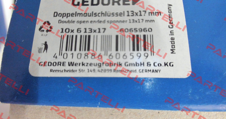 6065960 / 6 13X17 Gedore