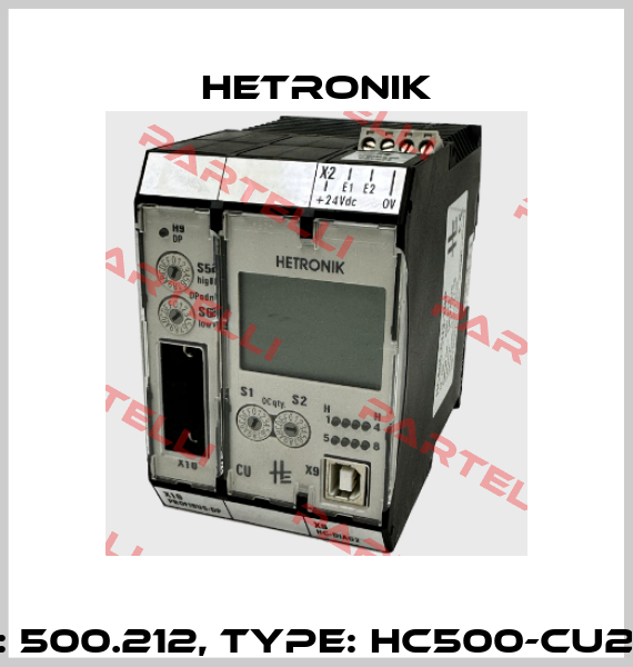 p/n: 500.212, Type: HC500-CU2-DP HETRONIK