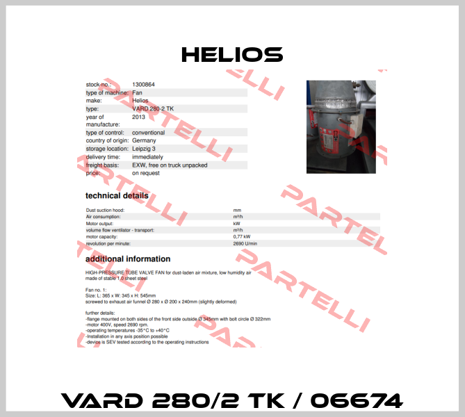 VARD 280/2 TK / 06674 Helios