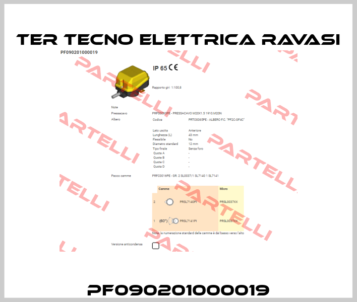 PF090201000019 Ter Tecno Elettrica Ravasi