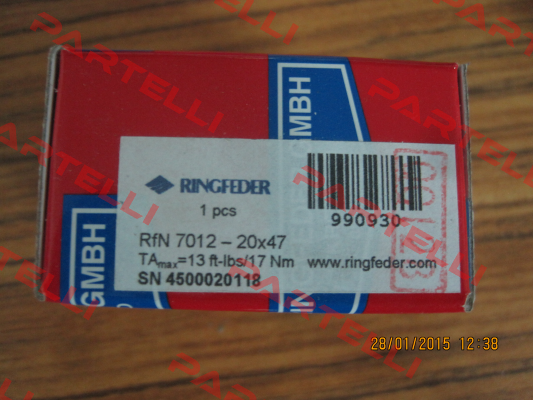 RFN 7012 20x47  Ringfeder