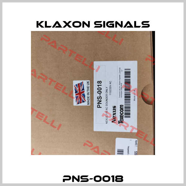 PNS-0018 Klaxon Signals