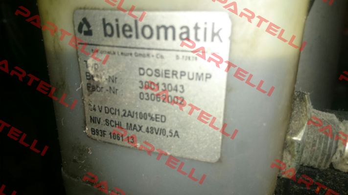 30013043, corresponds to 30013047  Bielomatik