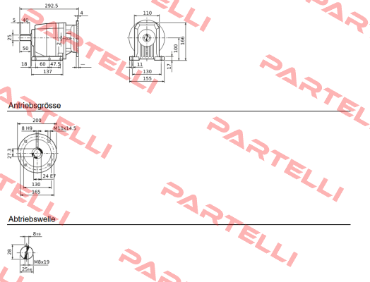 C222P 2.7 P90 B3 - B1410008 Bonfiglioli